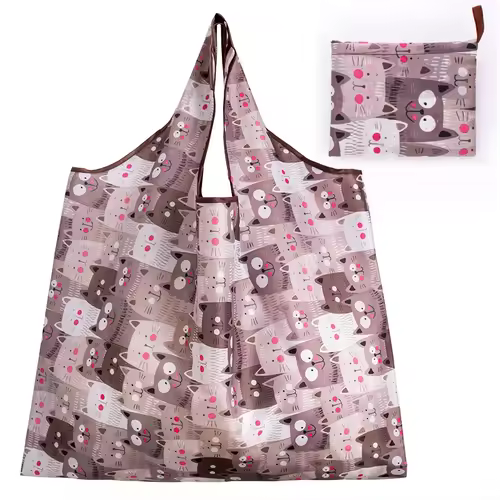 Big Size Thick Nylon Large Tote ECO Reusable Polyester Portable Shoulder Women's Handbags Folding Pouch Shopping Bag Foldable - Image 19