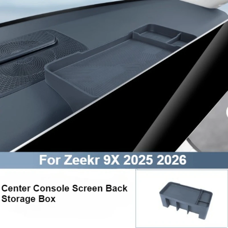 

For Zeekr 9X 2025 2026 Central Control Screen Silicone Storage Box ETC Tissue Box Modification Accessories