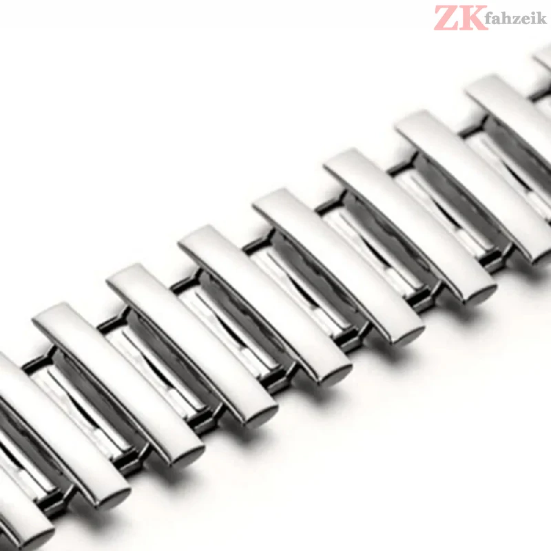 Metal Elastic Watch Straps 20mm 22mm Stretch Expansion Stainless Steel Bracelet Matte Polished Band for Samsung Galaxy Watch 5 6