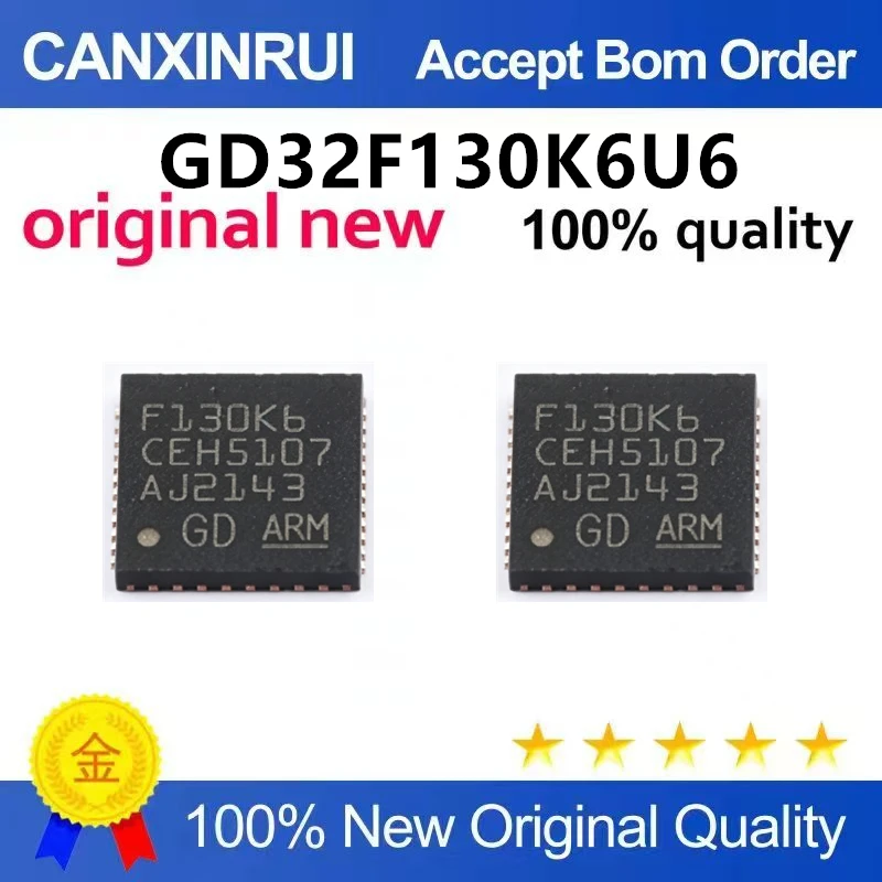 （5pcs-10pcs）Original GD32F130K6U6 QFN-32 ARM Cortex-M3 32-bit microcontroller MCU chip