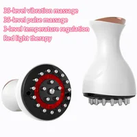 Cepillo meridiano eléctrico anticelulítico Gua Sha, masajeador corporal, vibración, microcorriente, compresa caliente, raspado, cuidado de drenaje linfático