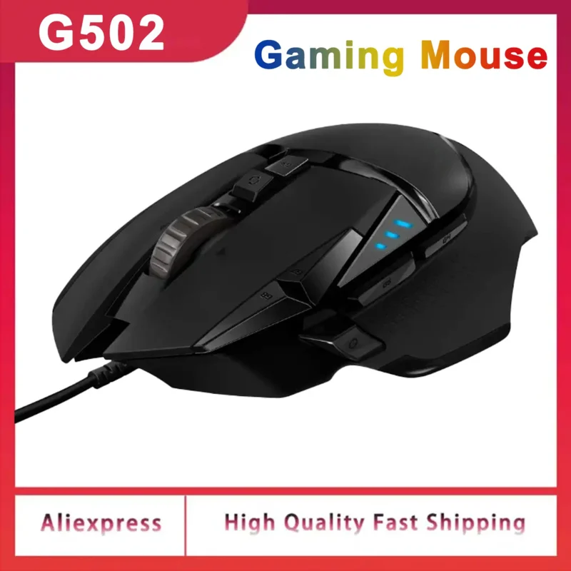 

2026 Newly launched G502 High Performance Gaming Mouse 16000 DPI Wire Mice Adjustable Light Synchronizatio For Games And Office