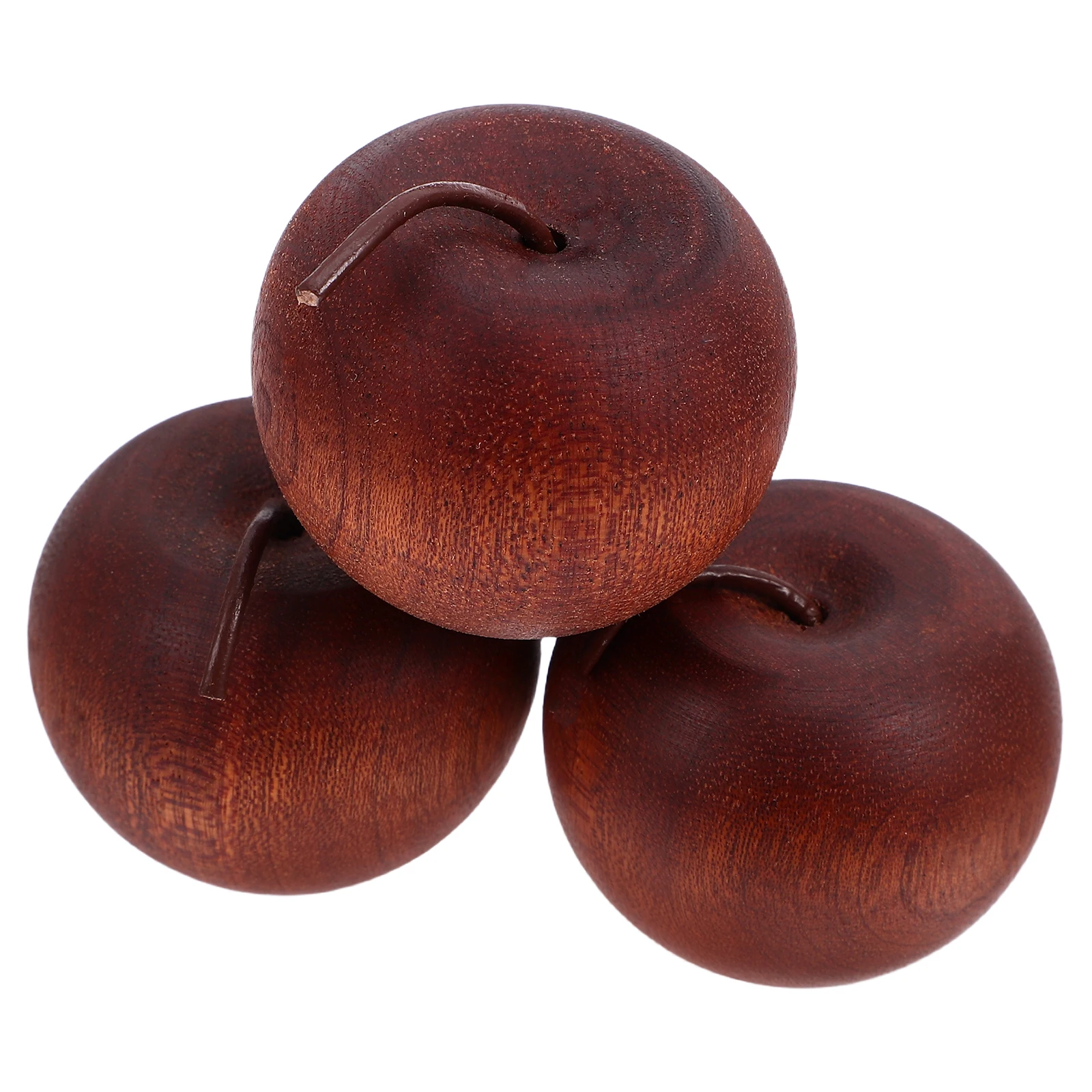 Diffuseur d'aromathérapie en forme de pomme en bois, 3 pièces, pour maison, salle de Yoga, bureau, voiture, huile essentielle compacte, ensemble de diffuseurs en bois naturel