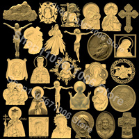 Religion Icon 3D STL Model Format for CNC Router Artcam Aspire Cut3d 3D Printer Jesus Bas Relief