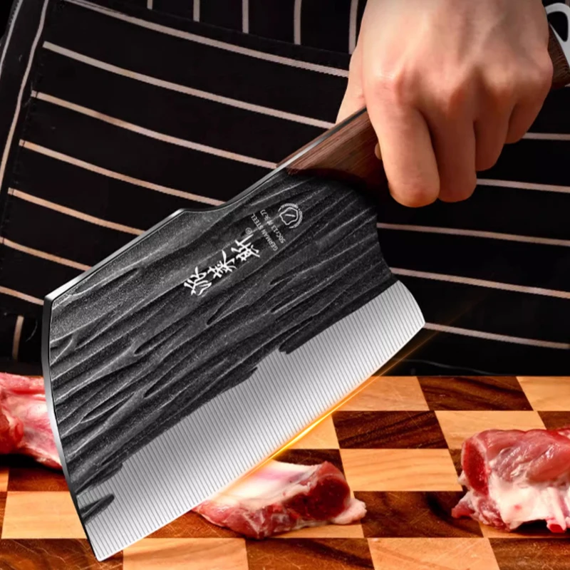 2024 New seiko kitchen knife, kitchen hand forging cutting knife dual-purpose knife. Kitchen knife knife for cutting small bones