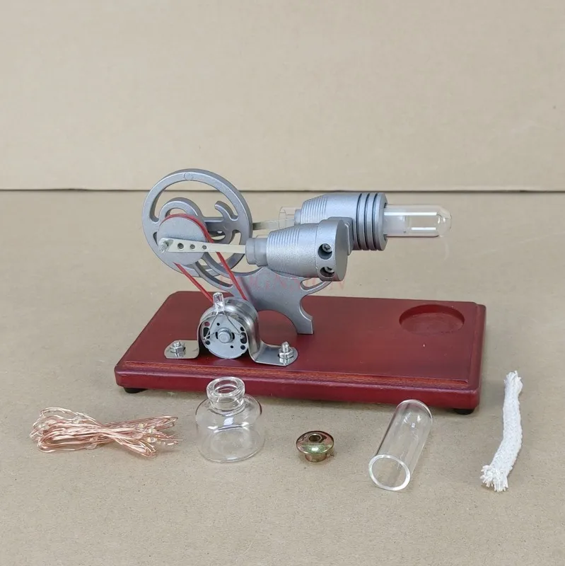 NEW Hot Air Stirling Engine Model Electric Generator Motor Physics Steam Power Education Toy Science Experiment Kit Set
