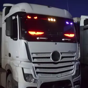 大型APP卡車汽車惡魔眼LED像素面板燈遙控音樂控制自訂文字滾動燈,適用於擋風玻璃 10 最佳銷售 汽車底盤燈 - №10