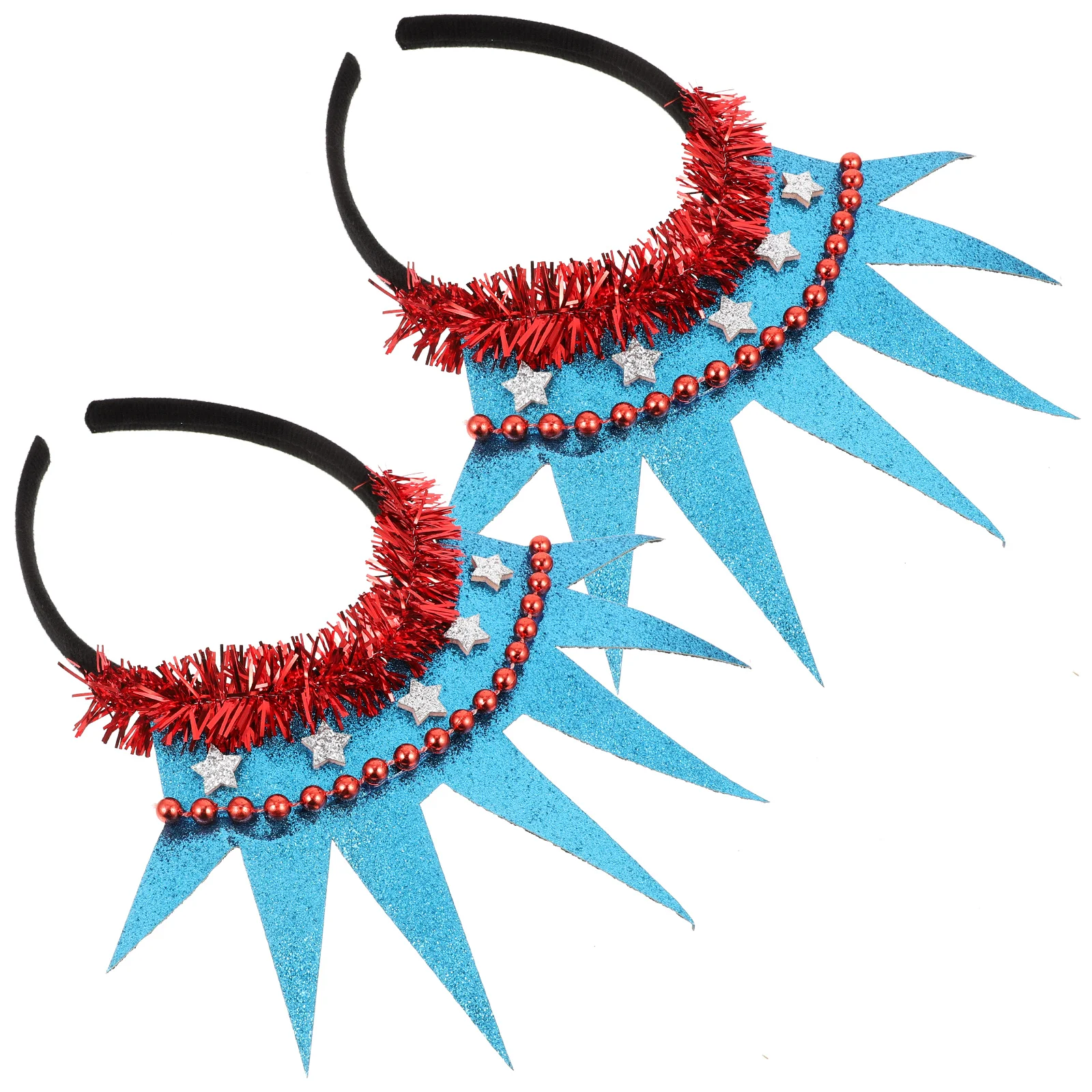 

2pcs Crown Headband Statue of Liberty Lightweight Comfortable Party Hair Hoop Independence Day Headdress Photo Props Hair