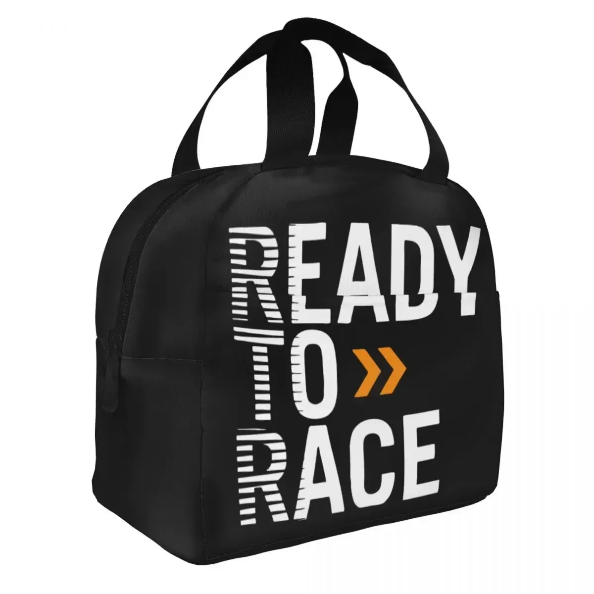 Ready To Race Insulated Lunch Bag Portable Motocross Bitumen Bike Life Reusable Thermal Bag Tote Lunch Box College Food Handbags