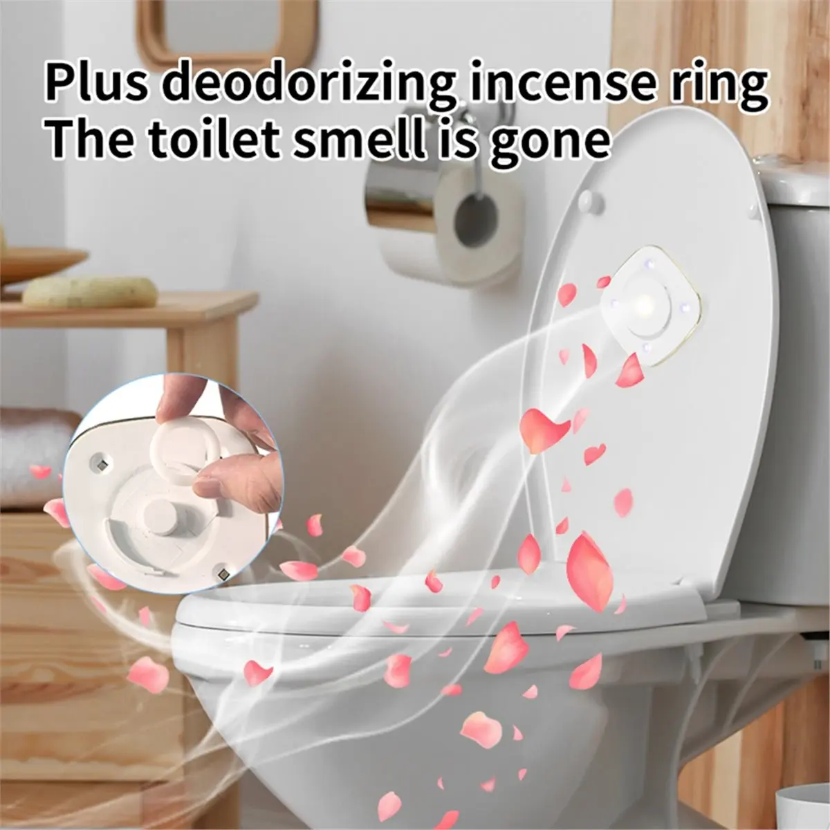 wilwill Smart Wall-Mounted Toilet Cleaner with USB Charging and LED Light for Home and Travel