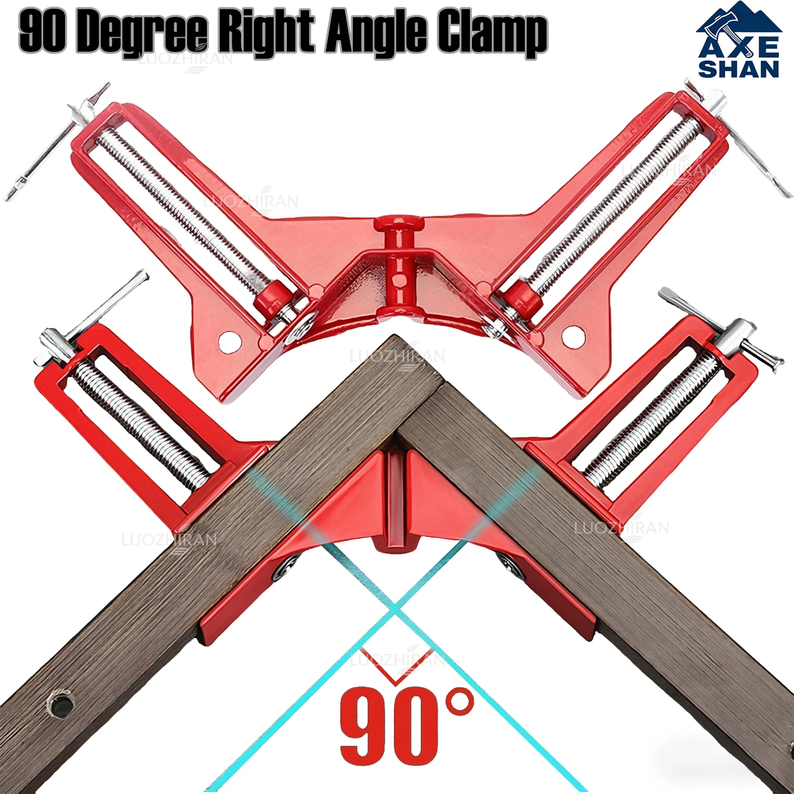 90° Right Angle Clamp Corner Holder Positioning Fastener for Photo Frame Cabinet Furniture Fish Tank Woodworking DIY Hand Tools