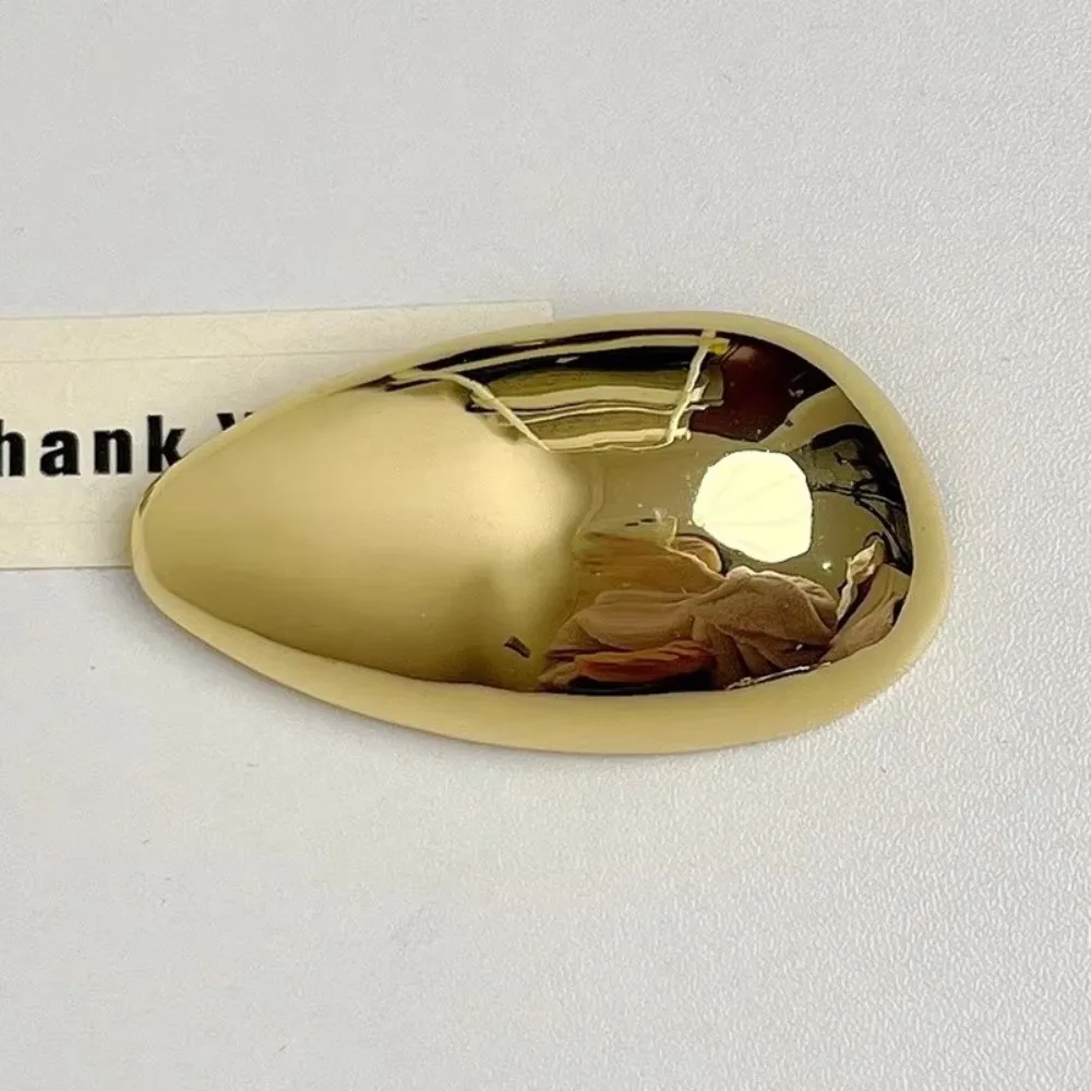 Squisiti spille in metallo con guscio d'uovo, gioielli geometrici per feste, spille per corpetto, regali di gioielli con dichiarazione lucida