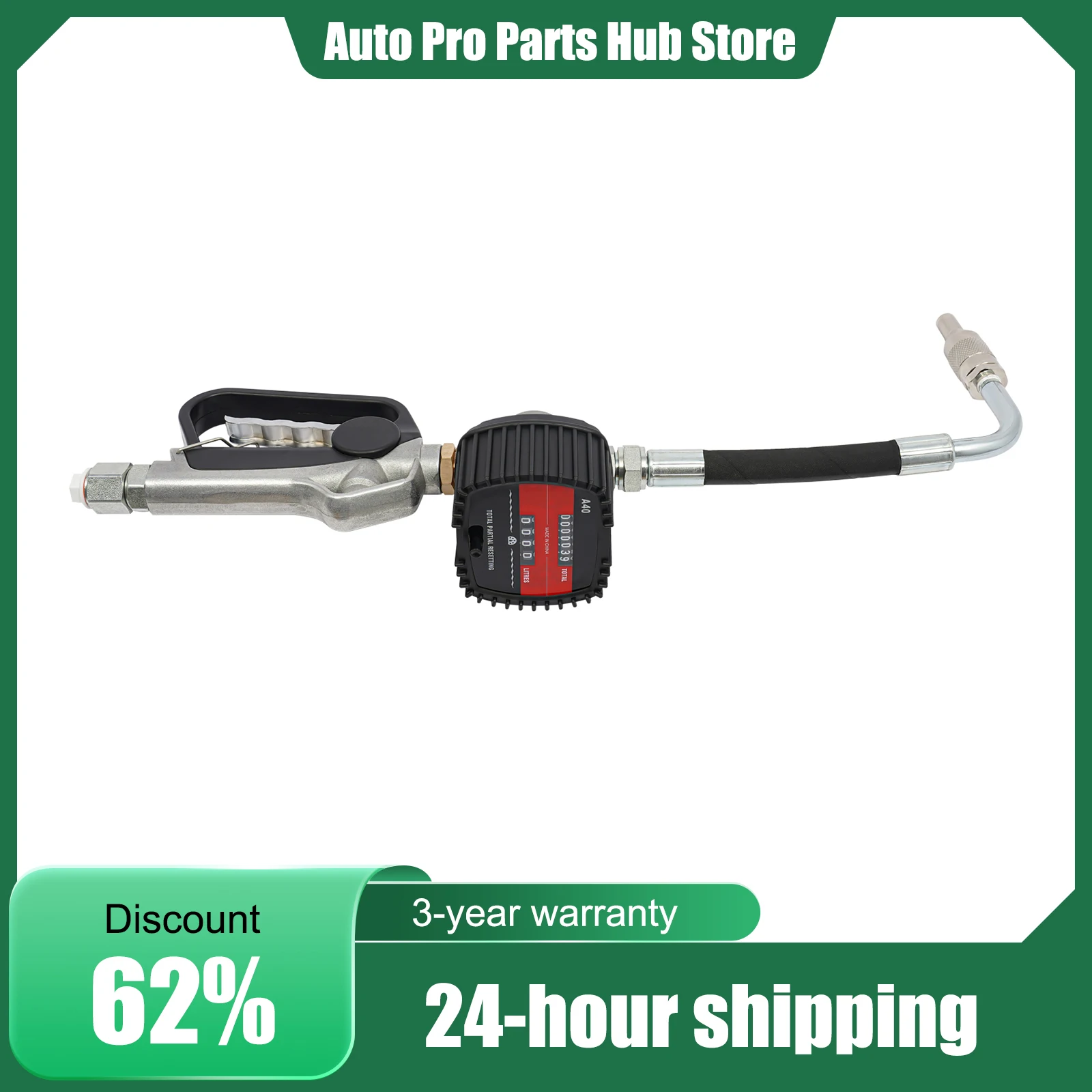 

Сопло регулирующего клапана масла, алюминий, 30 л/мин ±0,3% точность 1/2 дюйма NPT, эргономичная ручка, готовая к использованию для двигателя/шестерни/гидравлического масла