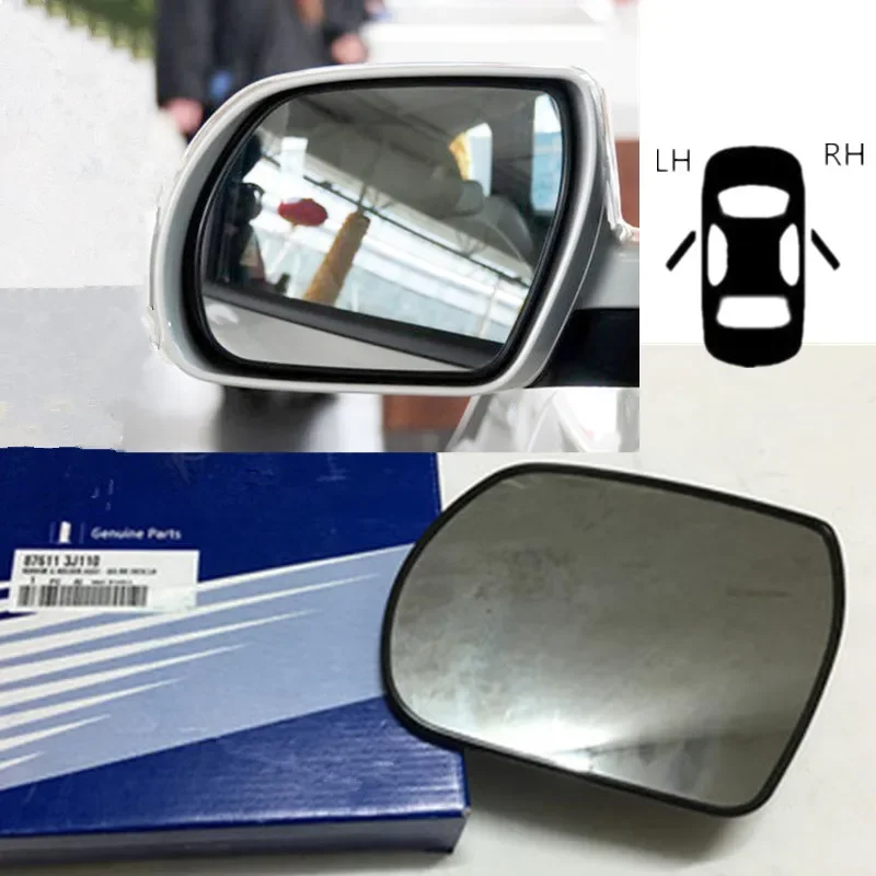 

Side Rearview Mirror Glass Lens with Heated For Hyundai Santa Fe Santafe 2009-2013 Ix55 Veracruz 07-15