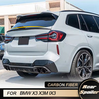 Car Rear Trunk Middle Spoiler Wings for BMW X3 G01 X3M F97 IX3 2018-2022 Racing Rear Spoiler Boot Lid Wing Lip Carbon Fiber