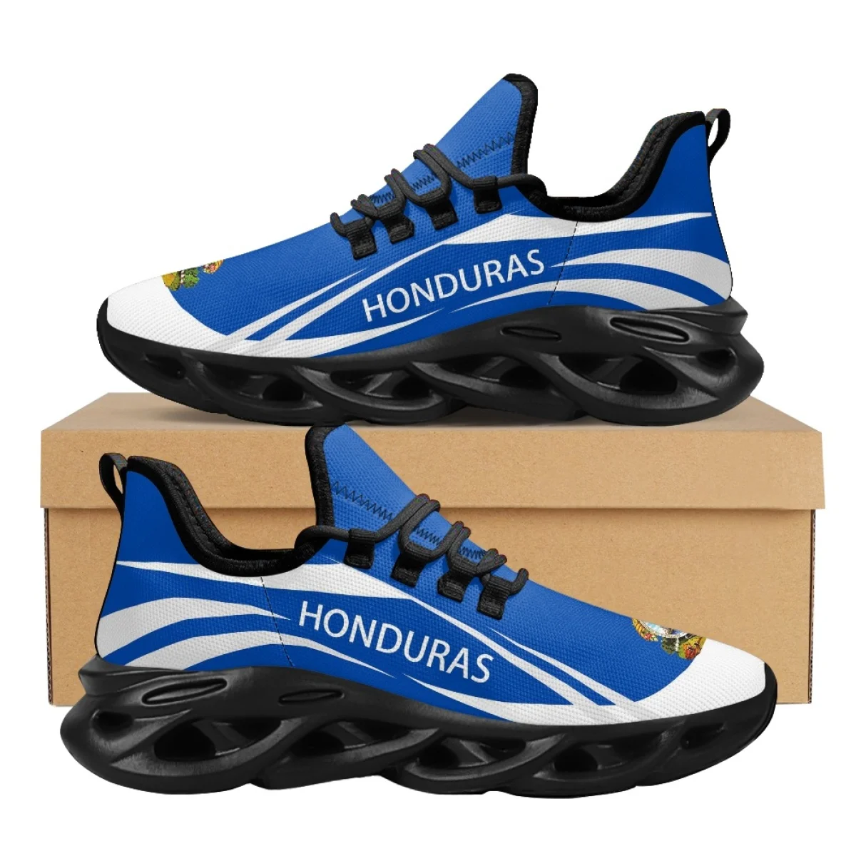 

Men Blade Running Shoes Honduras Flag Printed Breathable Sneakers Shoes Fashion Antiskid Casual Sports Shoes Training Zapatillas