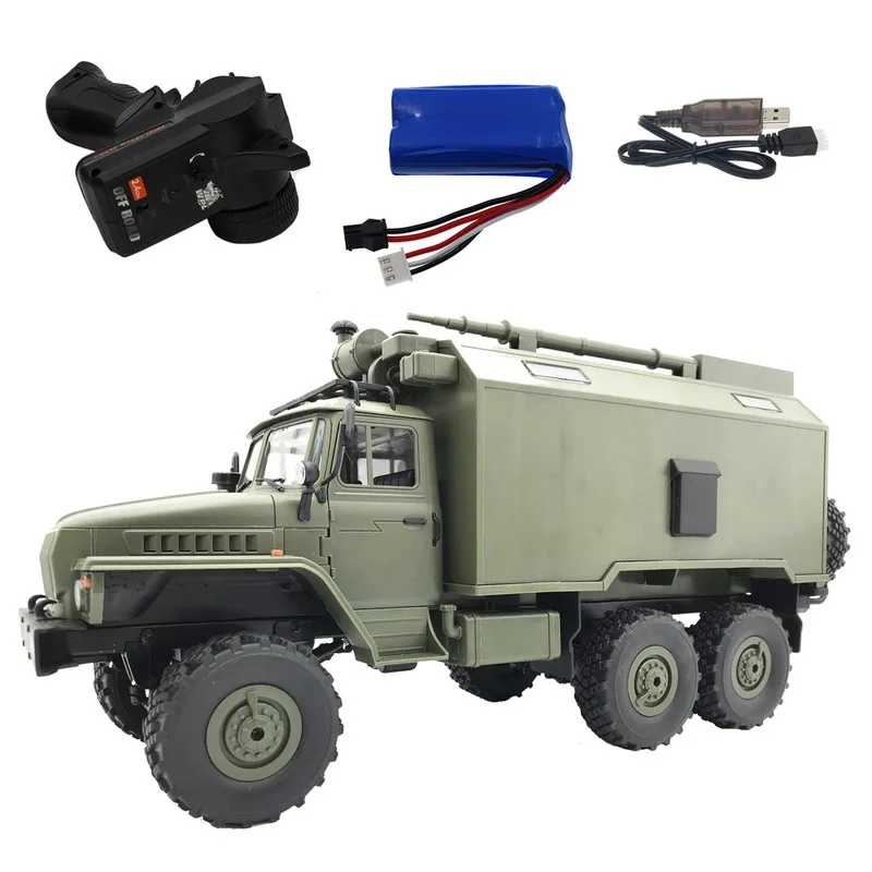 Wpl B-36 1/16 Scale 2.4g Rc Car Ural Command Communication Vehicle Climbing Off-Road Simulation Remote Control Car For Boy Gifts