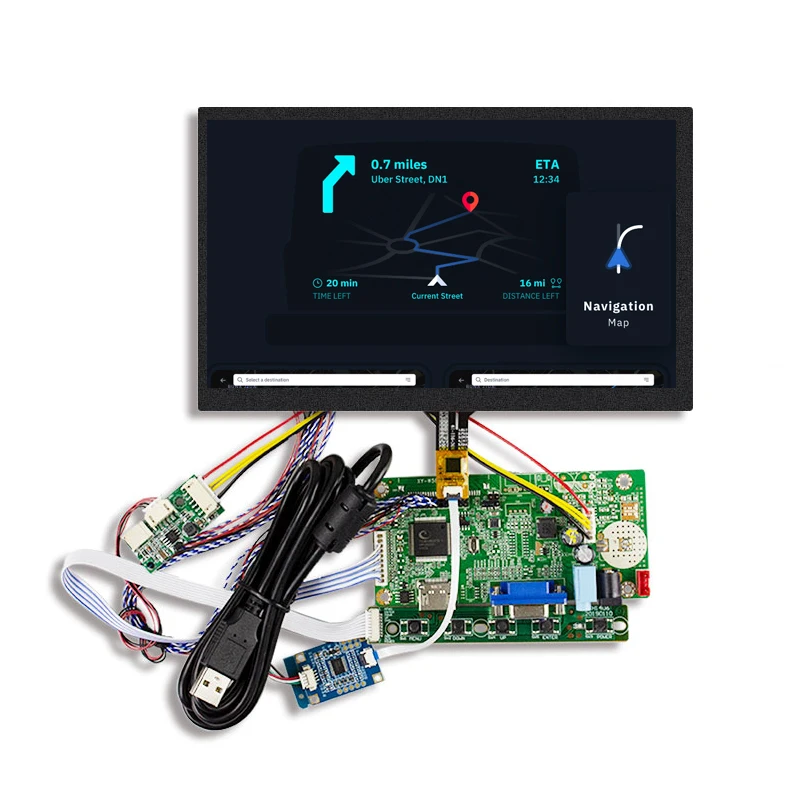 

DJ080IA-11A 8 Inch 1280*720 Resolution TFT IPS LCD Panel Display With HDMI To Lvds Controller Board