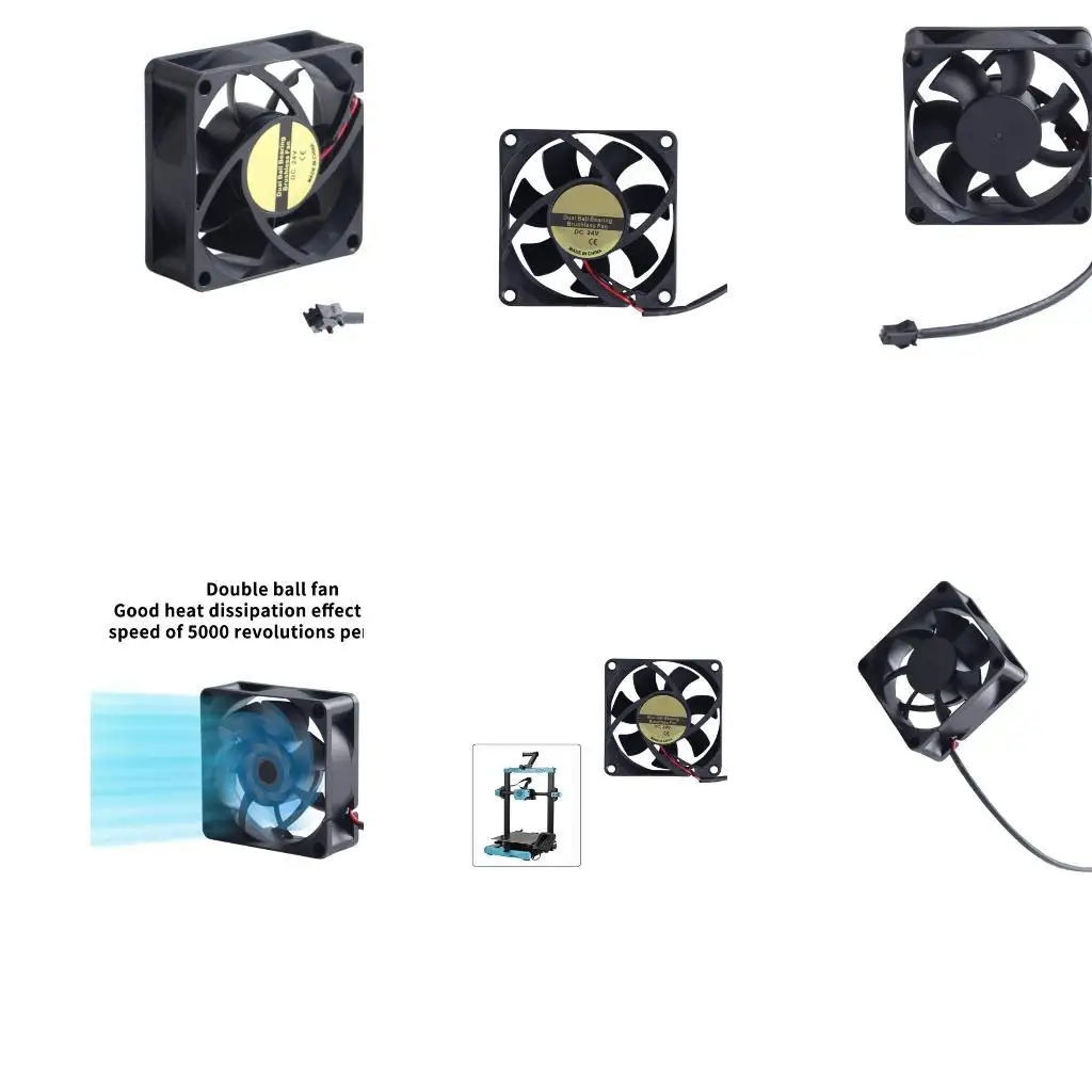 

R53C 7025 70MM 70x70x25MM 24V Cooling Fan Printer Double Bearing Cooling Fan Case