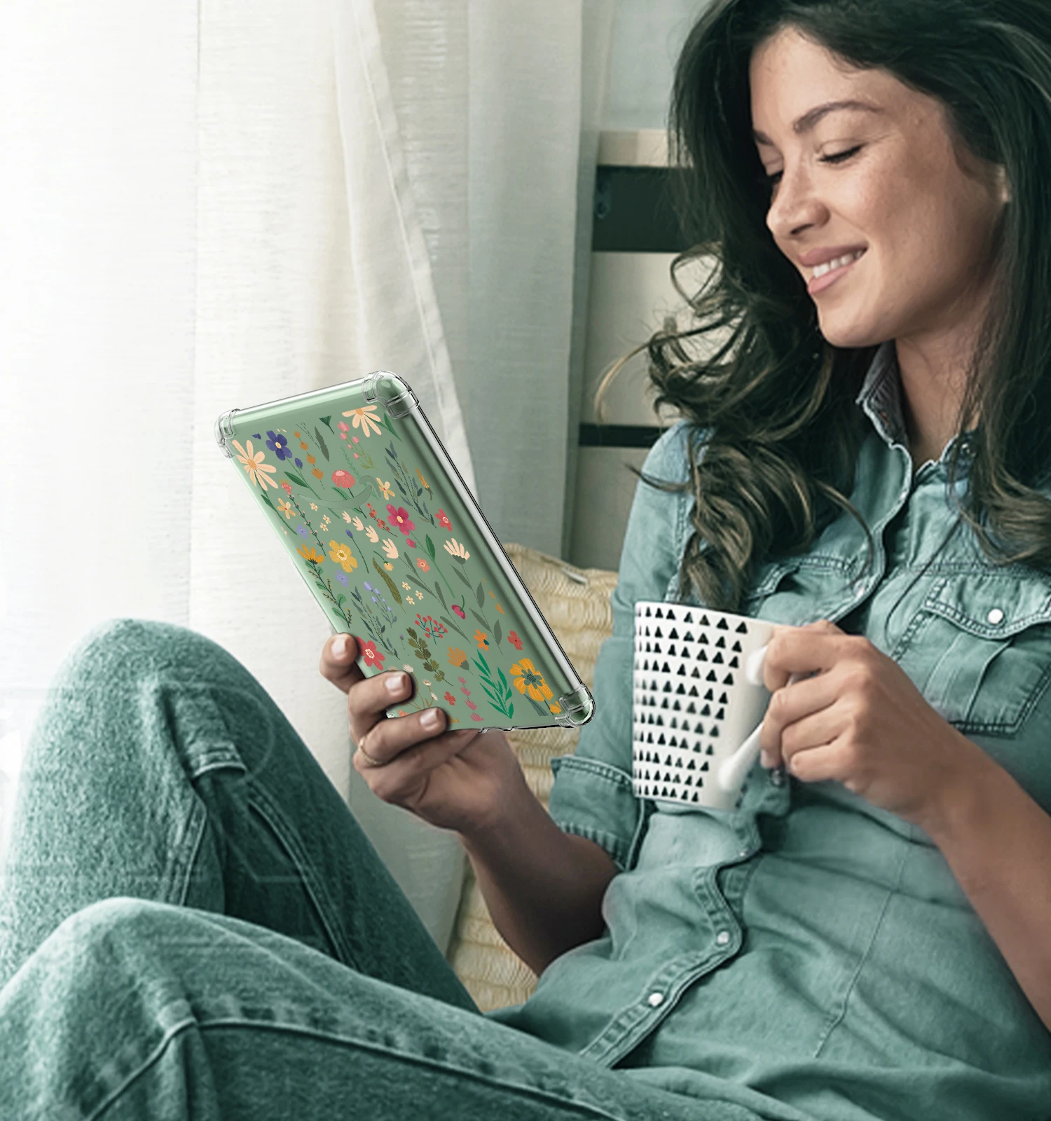 حافظة لجهاز Kindle الجديد مقاس 6 بوصات (الجيل الحادي عشر - إصدار 2024/2022)، غطاء خلفي ممتص للصدمات من مادة TPU شفافة وناعمة للغاية #6