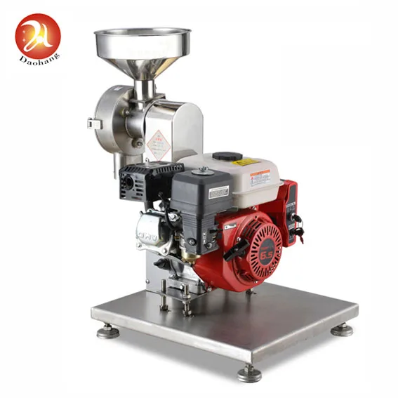 Gasoline Mini Flour Mill mill wheat beans flour making machine corn rice mill machine