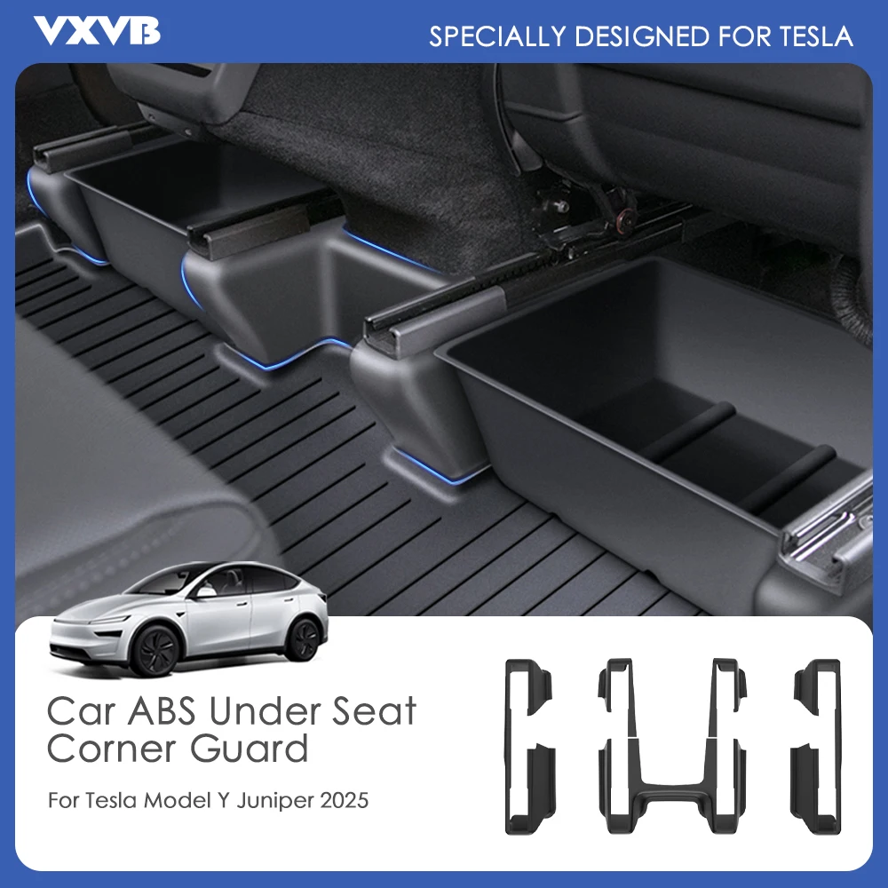 

Для Tesla Model Y Juniper Launch 2025 ABS под угловая защита сиденья, направляющие, защита от ударов, автомобильные аксессуары
