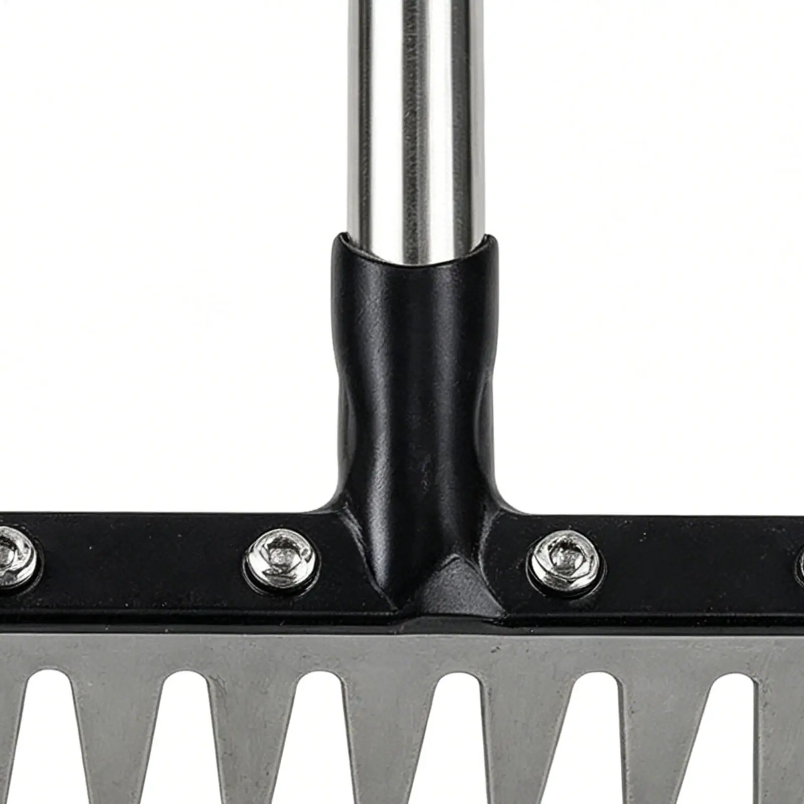 Grass Rake Root Removal Gardening Tool 5 Serrated Design Ergonomic Curved Handle Outdoor Rake For Soil Leveling Agricultural