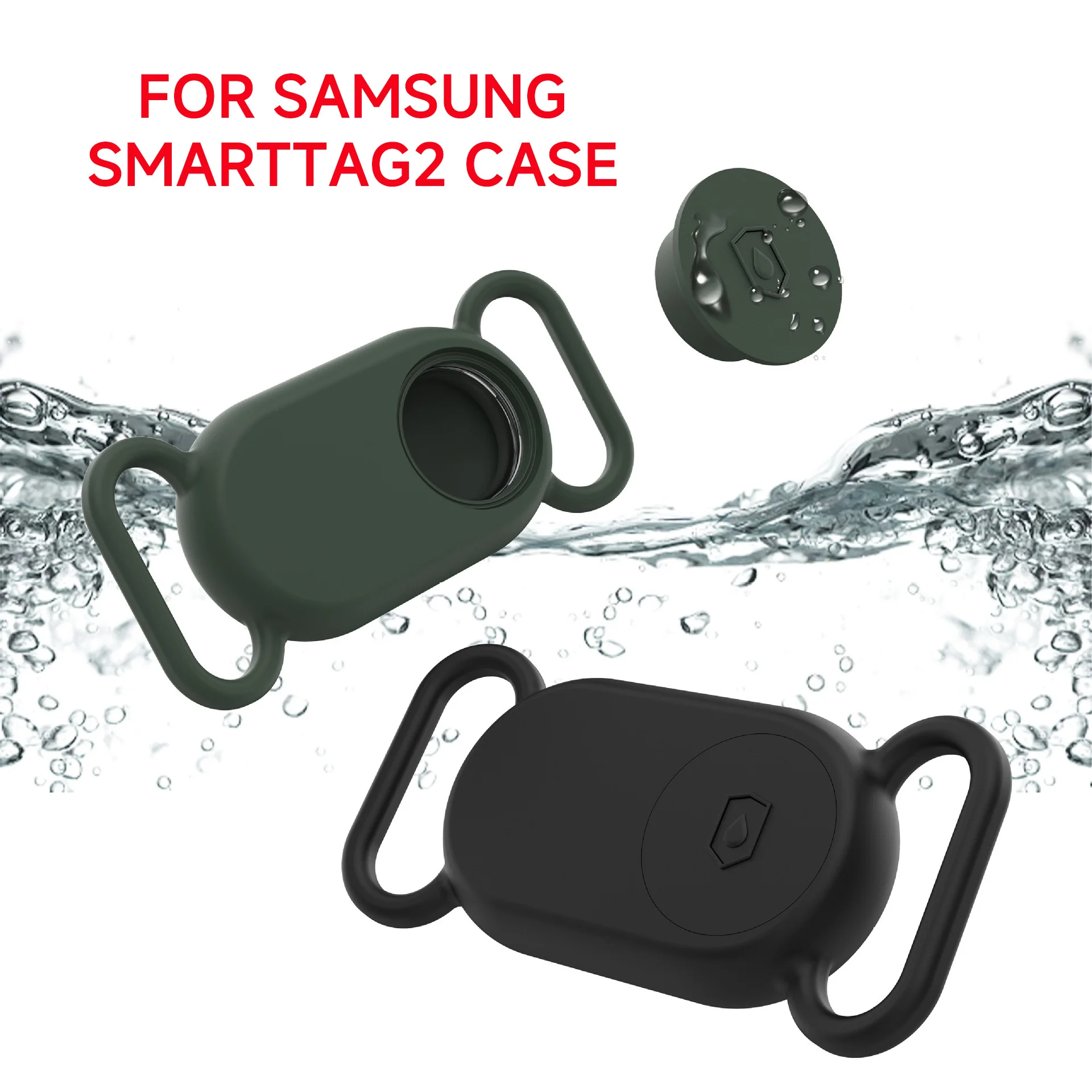 For Samsung Galaxy SmartTag 2 Case Dog&Cat Locator Tracker Cover Silicone Protective Case for Galaxy Smart Tag 2 Holder for Pets