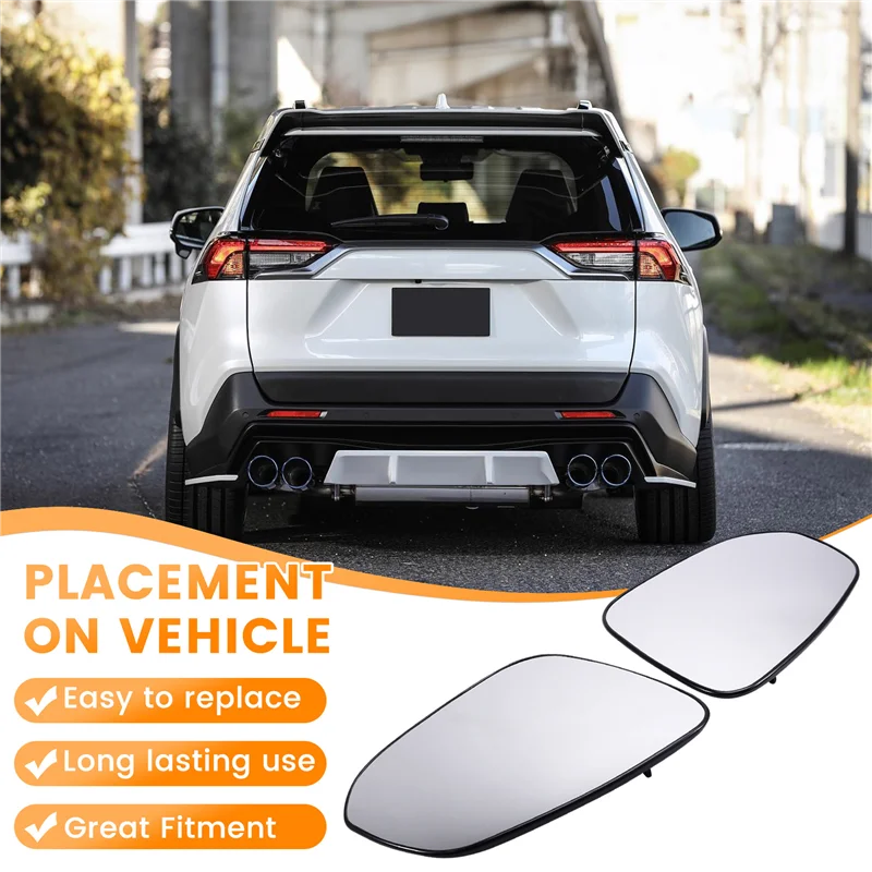 

WF-автомобильное зеркало заднего вида, зеркальная стеклянная линза с подогревом 87931-42C10 87961-42B80 для Toyota RAV4 2013-2019, американская версия