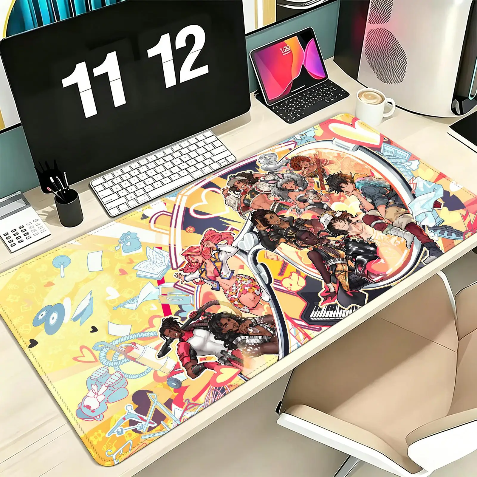 Pro E-Sports XXL Gaming Mousepad Extra Large Non-Slip Stitched Edge Keyboard Laptop Desk Mat For PC Gamer Date Everything