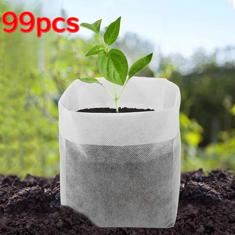 10*8cm Biodegradable Non‑Woven Nursery Bags Eco‑Friendly Seedling Grow Container Sapling Planting Bags For Garden Tree