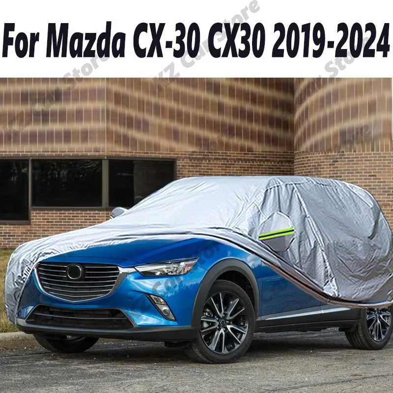 Car Cover Outdoor Sun Shade Anti-UV Snow Rain Dust Resistant Waterproof SUV Cover For Mazda CX-3 CX3