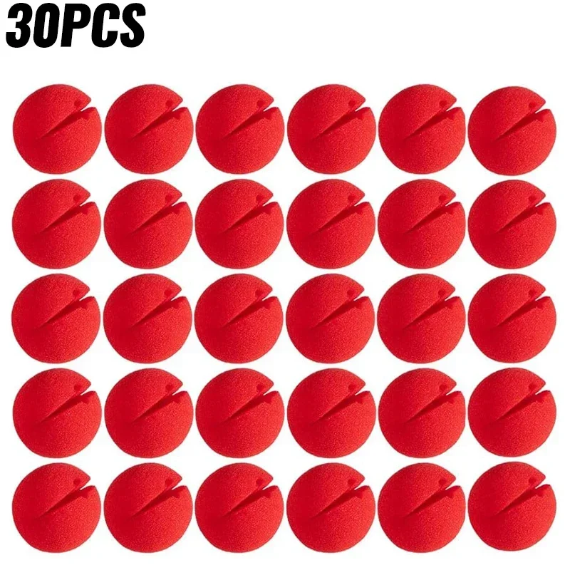 40/5PCS Rode Grappige Clown Neus Schuim Spons Bal Neus Cosplay Kostuum Rekwisieten Circus Prestaties Halloween Party decor Supplies