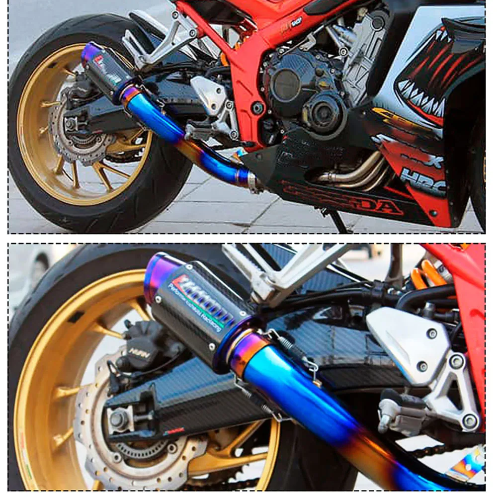 

63mm Muffler For Honda CB650R CBR650 2019-2022 Motorcycle Exhaust Mid Link Pipe Escape Connect Tube Stainless Steel