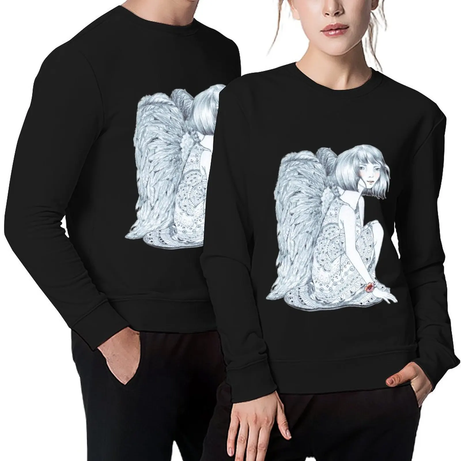 

Angel Pullover autumn men clothes tracksuit winter clothes graphic sweatshirts