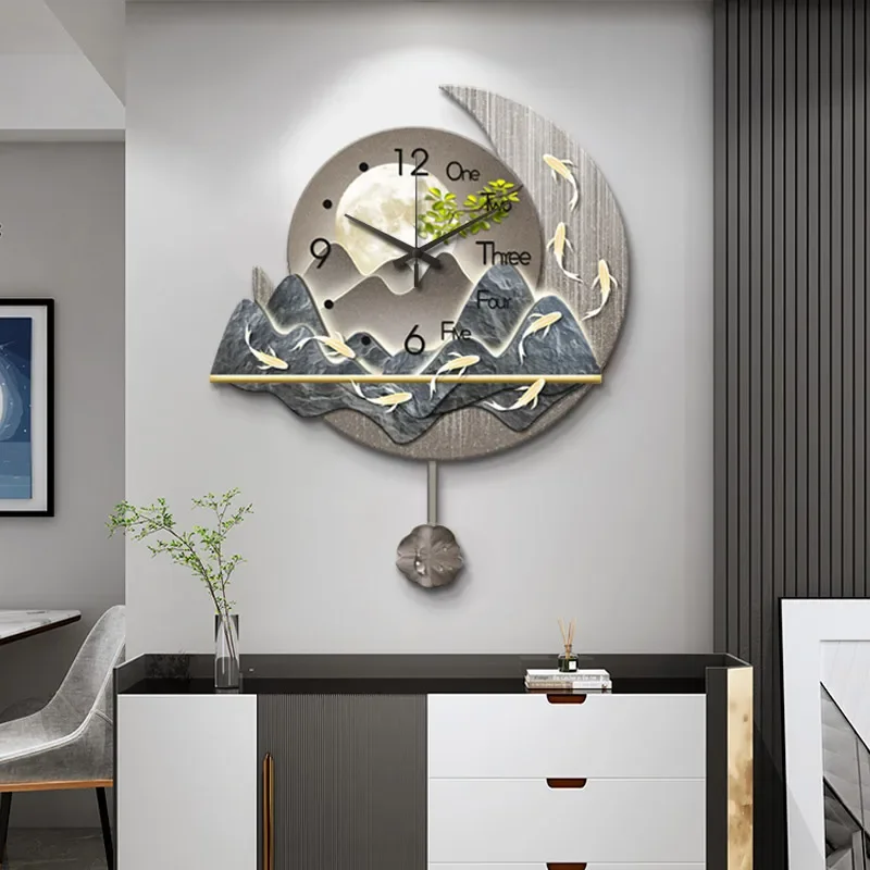 Nordic Minimalist Wall Clocks Restaurant Xenomorph Design Aesthetic Wall Watch Big Size Luxury Reloj Living Room Decoration