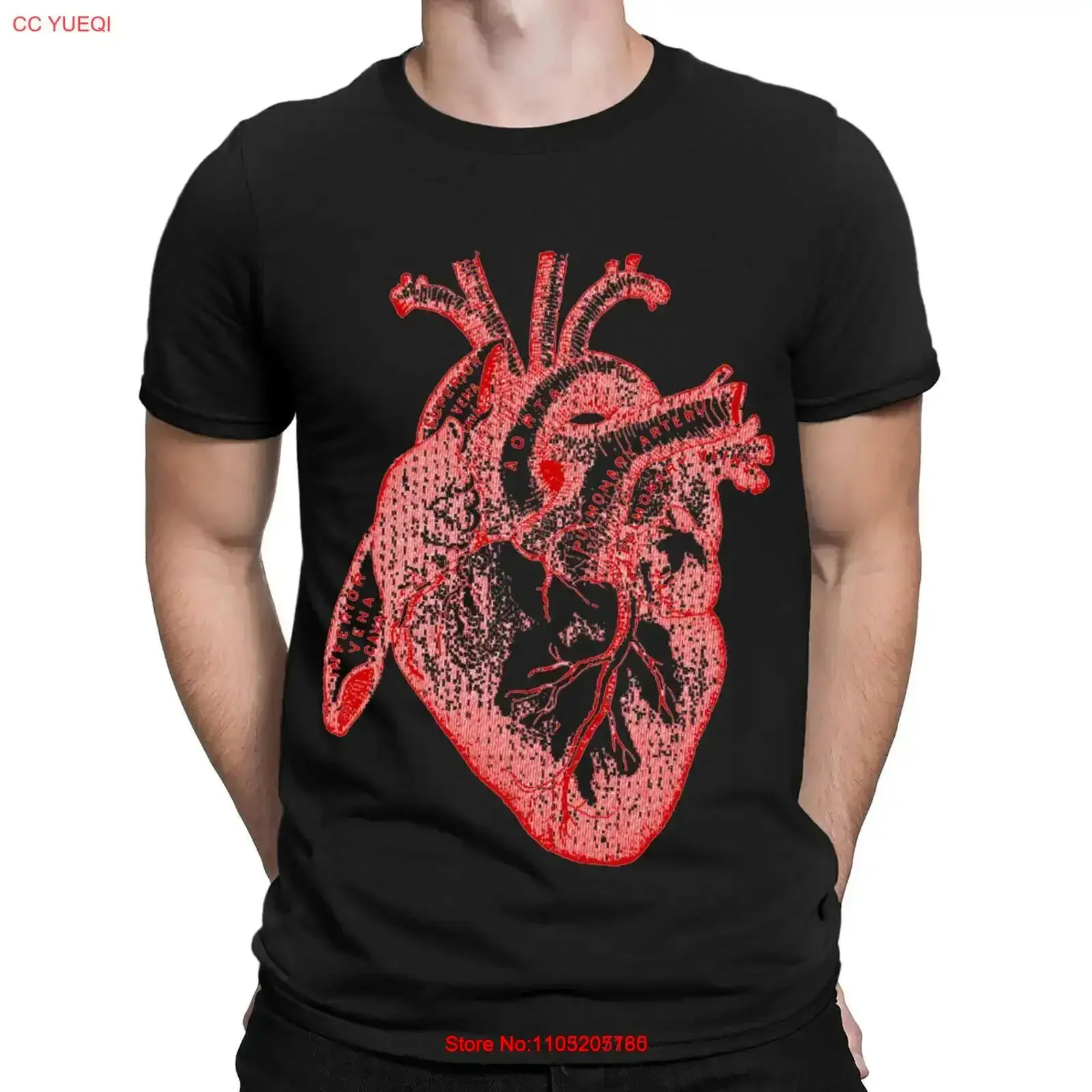 

Анатомия сердца, медицинская наука, профессиональный доктор, ученый, мужская футболка NED, винтажная стираная растянутая модная мягкая мужская футболка