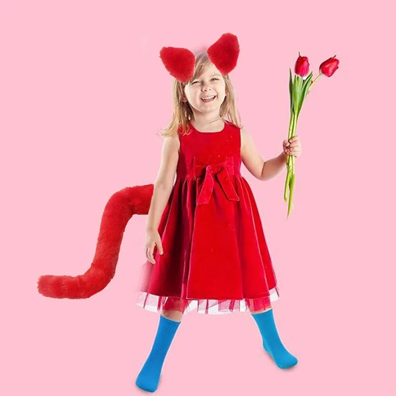 New Japanese Cat Ears Fox Ears Costume with Tail Party Halloween Cosplay Props