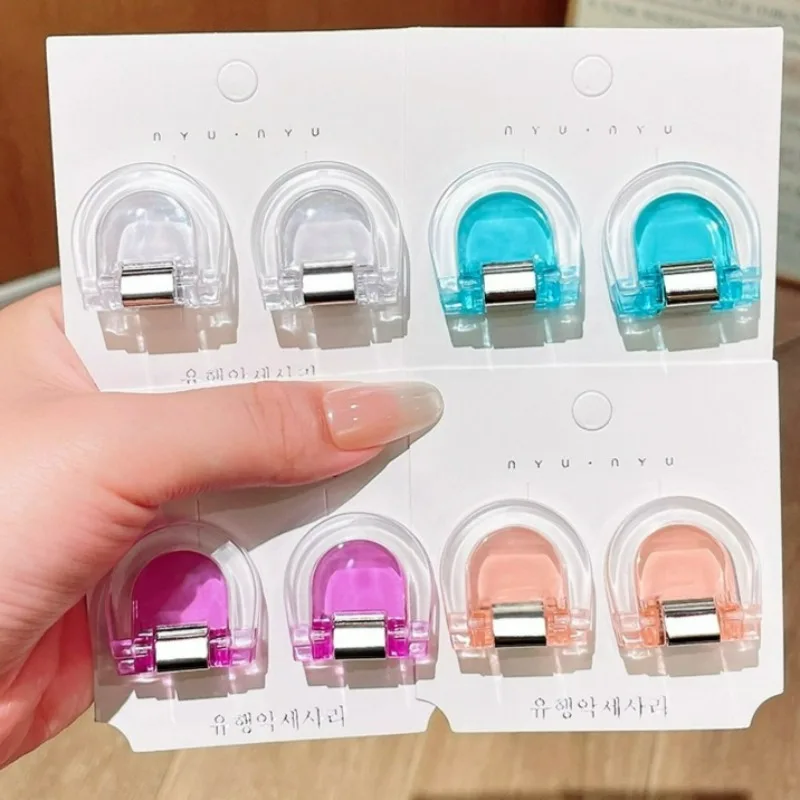 2-12pcs Clothing Clips for Trouser Leg Shortening Invisible Fixing No Sew Hidden Hem Device Multifunctional Page Holder Clip