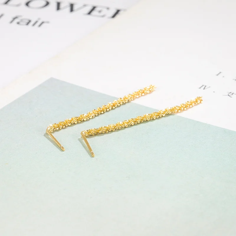 الفرنسية نمط كلمة واحدة كاملة من النجوم شرابة استرخى أقراط للنساء الرجعية الكورية القرط الموضة الزفاف العروس مجوهرات #5