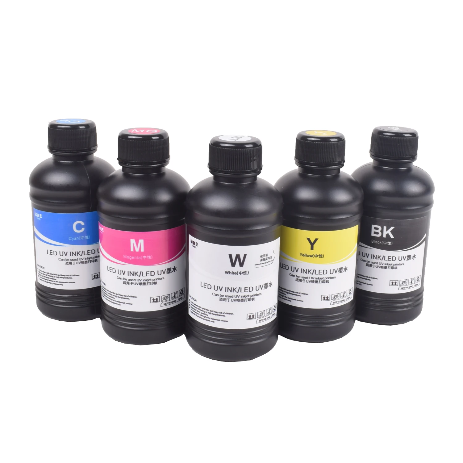 UV Ink LED UV Printer INK for UV Printer 1390 L1800 L800 XP600 TX800 L805 UV Flatbed Printer 250ML/500ML CMYKW UV Neutral Ink