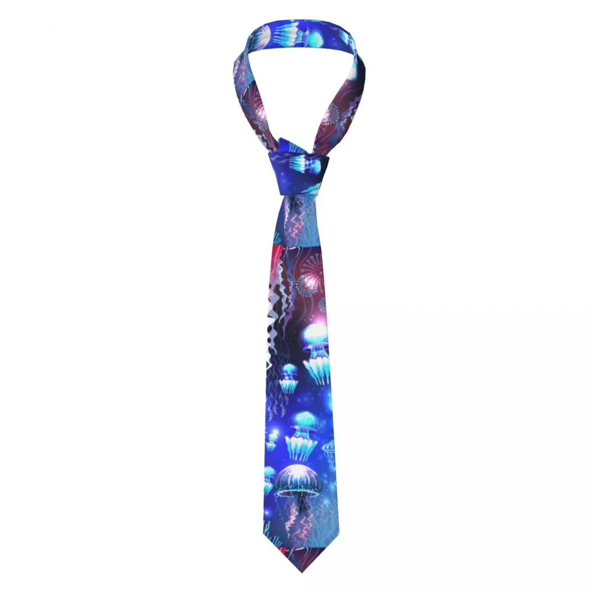 Light Abstract Jellyfish Neckties Fashion Neck Ties for Men Accessories Gravatas Gift