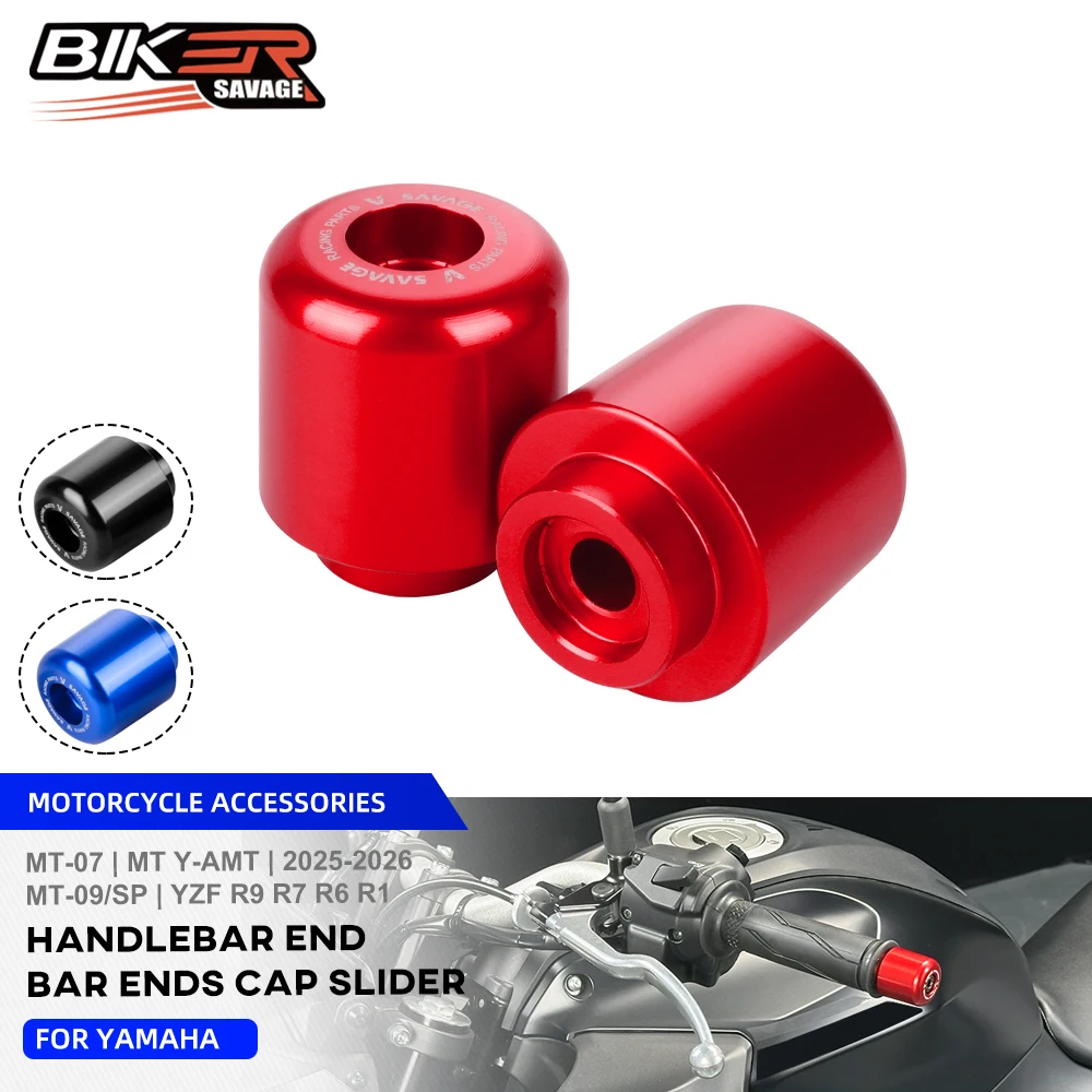 

MT09/SP Handle Bar End Cap For Yamaha MT-09 MT07 Y-AMT YZF-R9 2025 Motorcycle Accessories Handlebar Grip End Weights Plug Slider