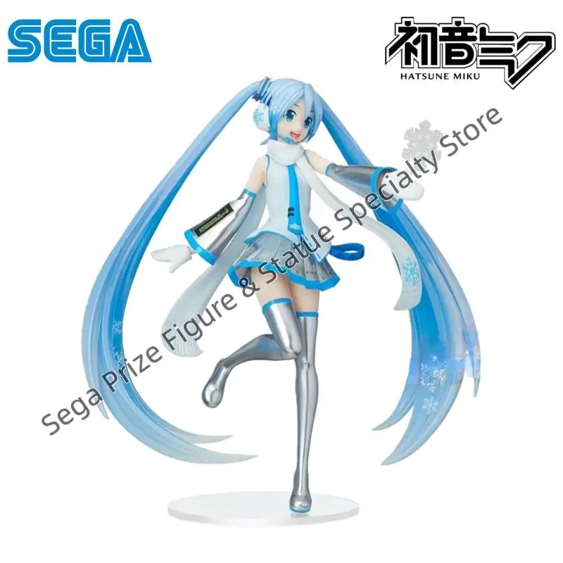 Sega In Stock Original Box Garage Kit Model Hatsune Miku Snow Miku Anime Characters Collectible Original Action Figure Statue view 5