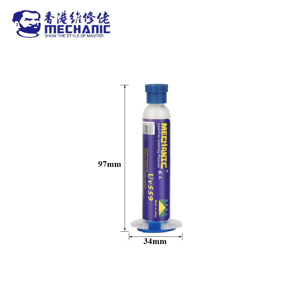 Mechanic 10CC UV223 UV559 Solder Paste Lead-Free Flux No-Clean SMD Welding Fluxes For SMD BGA PCB Rework Soldering Repair