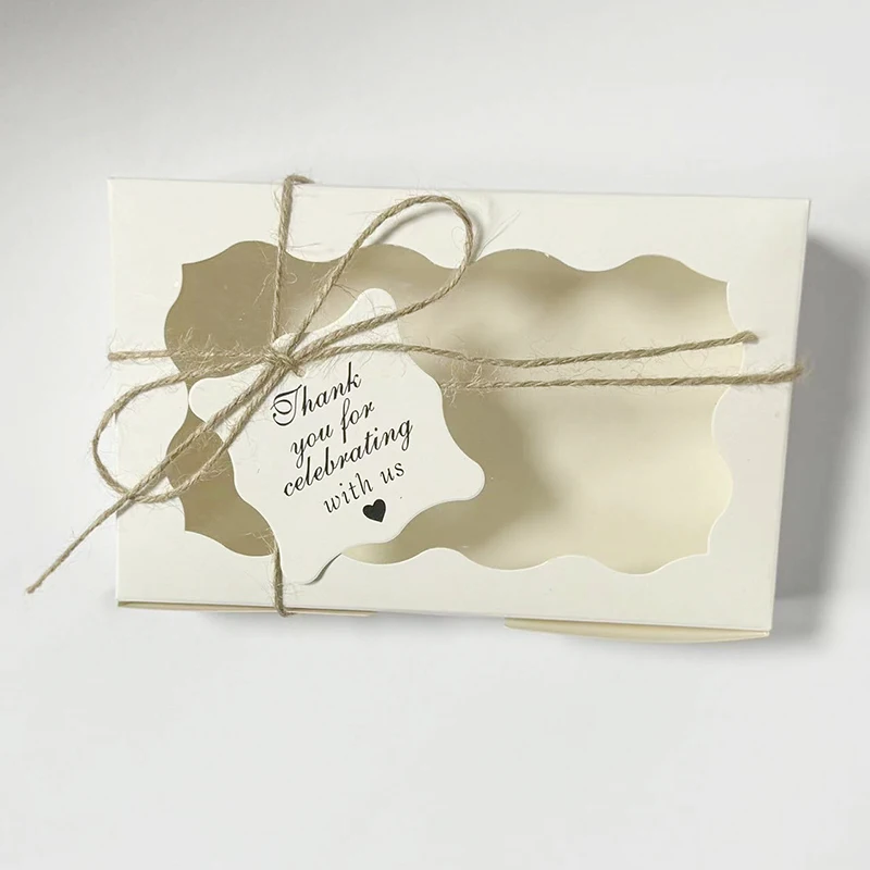 10/20 Stücke Kraftpapier Kuchen Süßigkeiten Boxen Rechteck Offenes Fenster Hochzeit Schmuck Schokolade Geschenk Verpackung Boxen Backen Party liefert – Detail 16