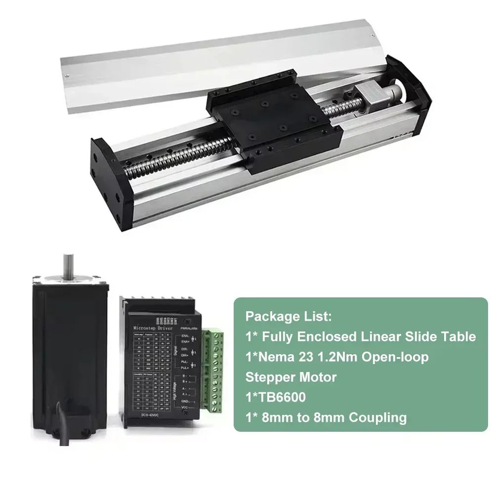 YUN DUAN Linear Guide Motor Drive Set 90mm Ball Screw 9