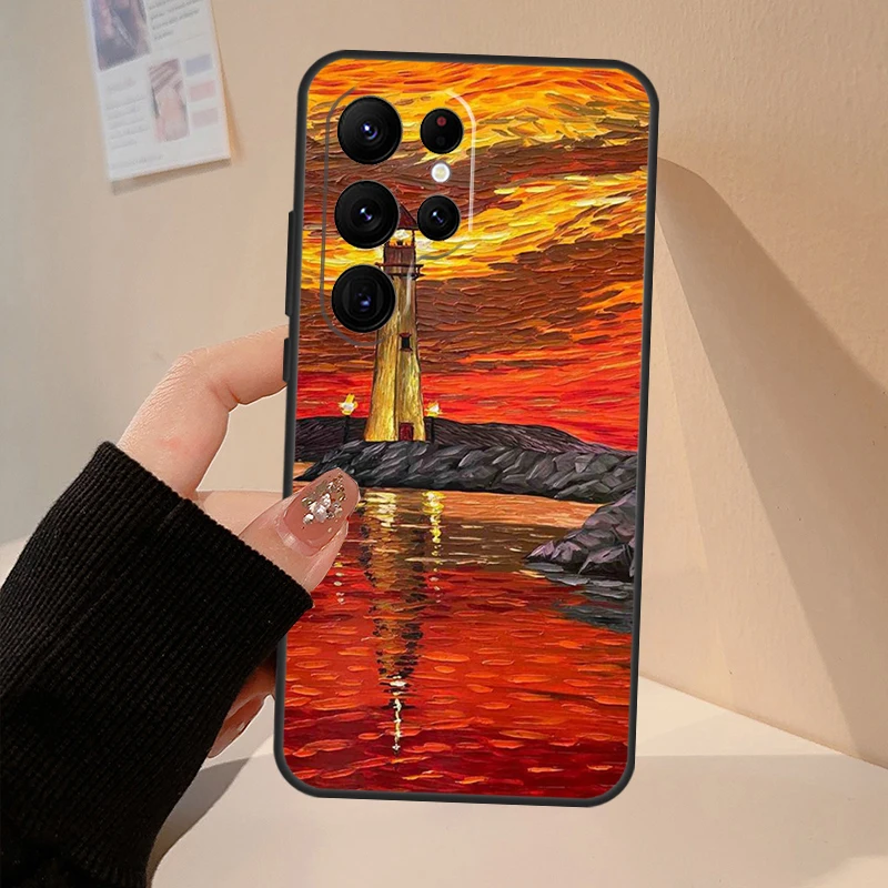Van Gogh Oil Art Painting Case For Samsung Galaxy S25 S26 Ultra S21 S22 S23 S24 Ultra S10 S20 Plus S25 FE Cover Coque