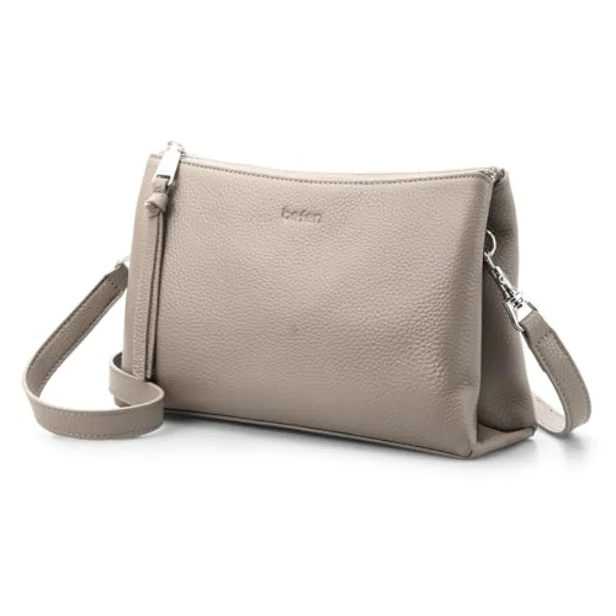 befen Genuine Leather Crossbody Bags for Women Small RFID Leather Cross Body Purses Shoulder Handbags