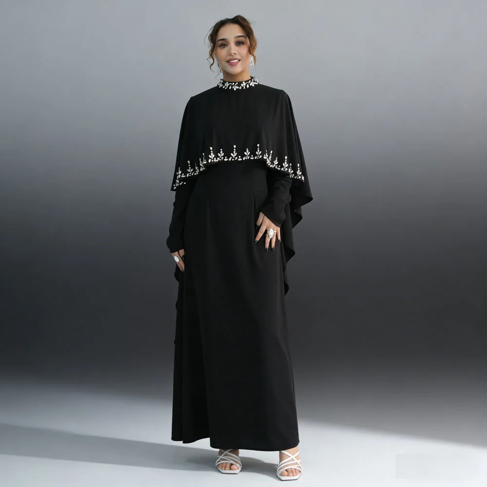 

Diamond Colak Dress Muslim Robe Set For Ramadan Women Dubai Abaya Turkey Kaftan Islam Jalabiya Caftan Modest Long Maxi Clothing